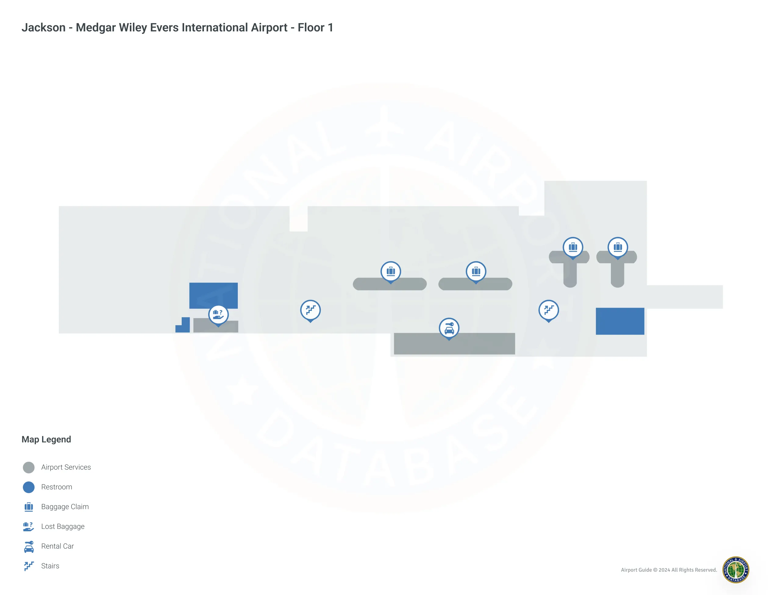 JAN Terminal / Level 1 Map