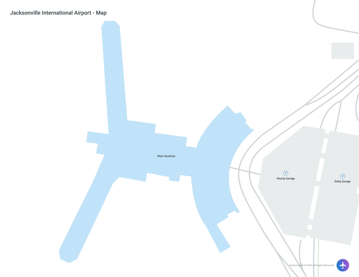 Jacksonville International Airport (JAX) Map