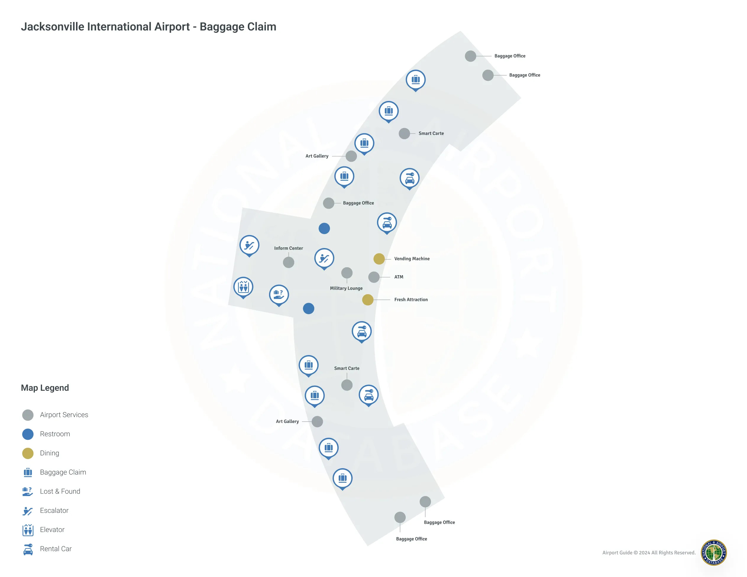 JAX Terminal Level 2 map