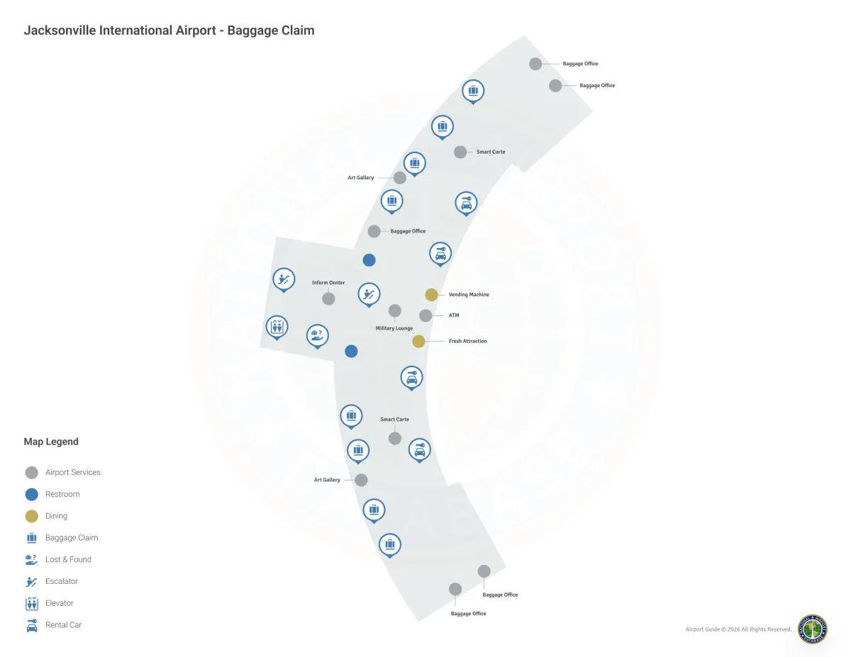 JAX Terminal / Level 2 Map