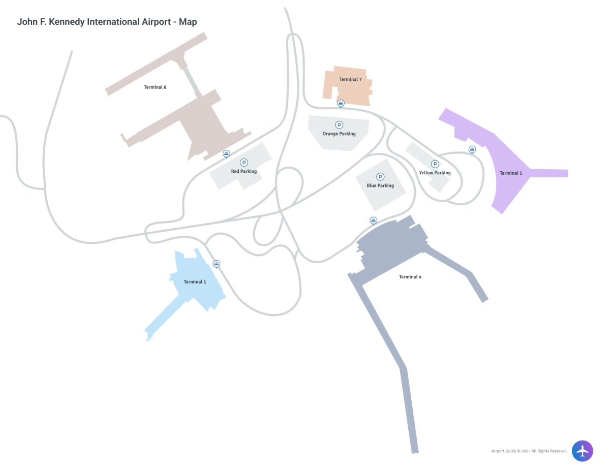 John F Kennedy International Airport (JFK) Map