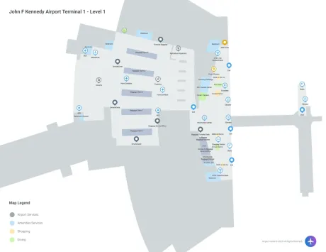 JFK Airport Terminal 1 Map