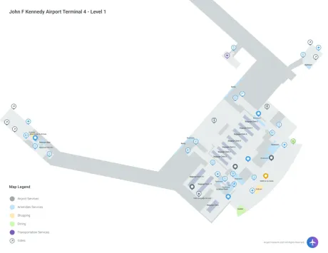 JFK Airport Terminal 4 Map