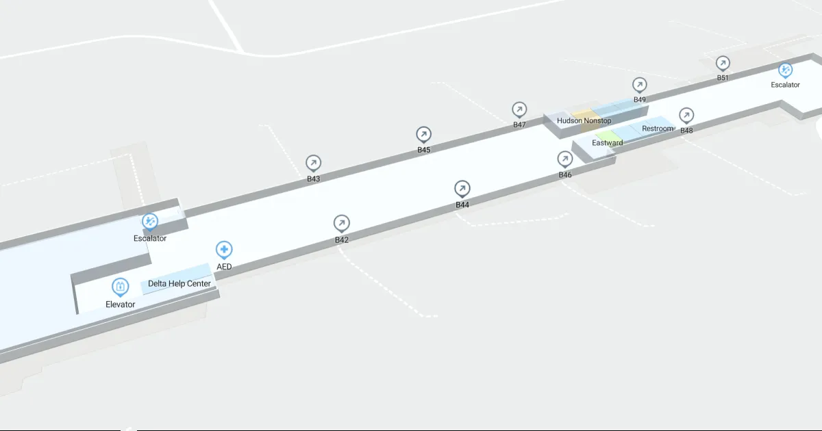 JFK Terminal 4 Level 2 Interactive map