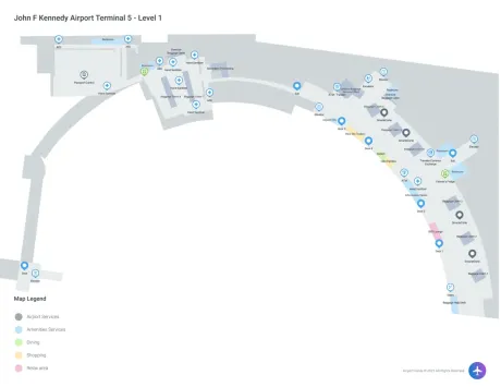 JFK Airport Terminal 5 Map