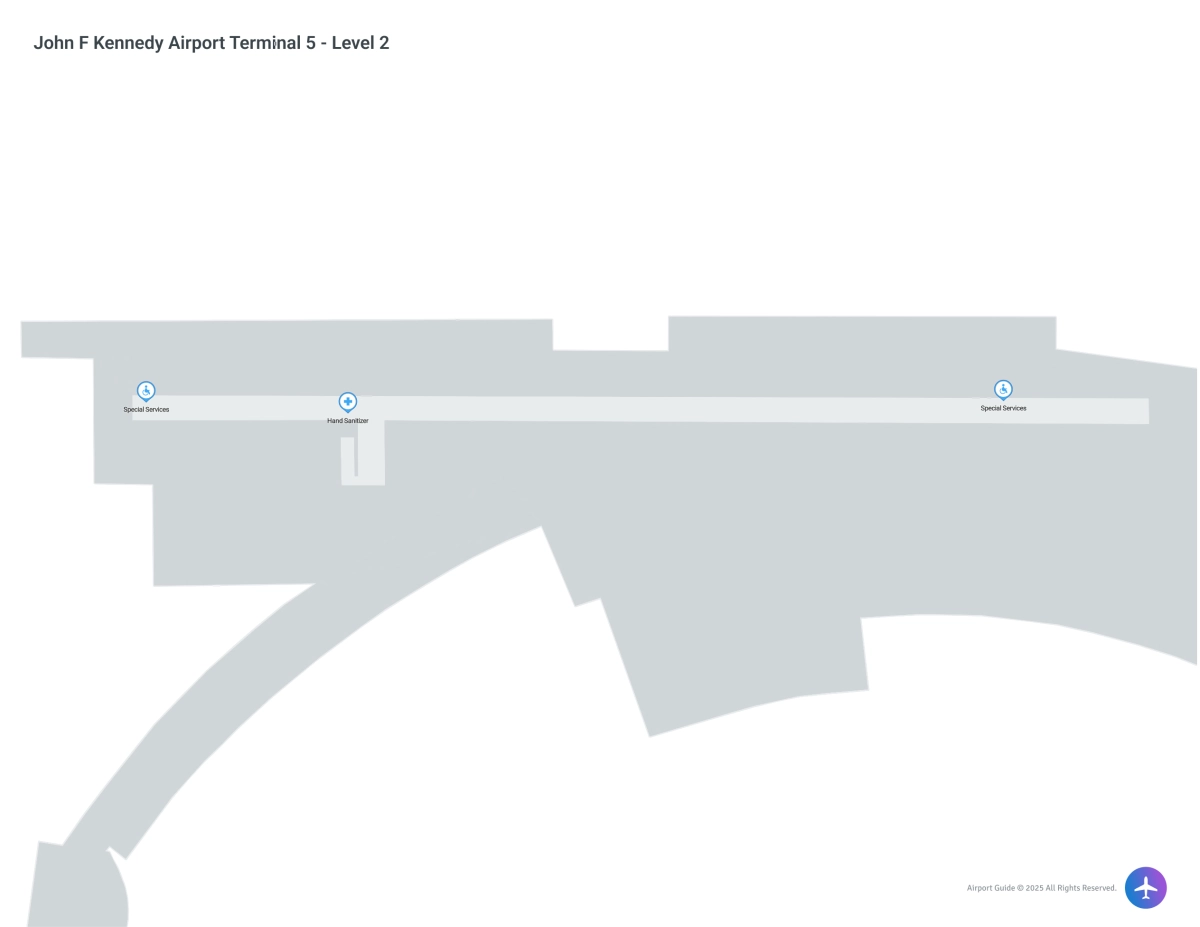 JFK Terminal 5 Level 2 map