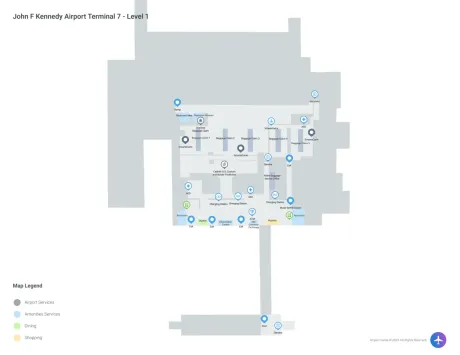 JFK Airport Terminal 7 Map