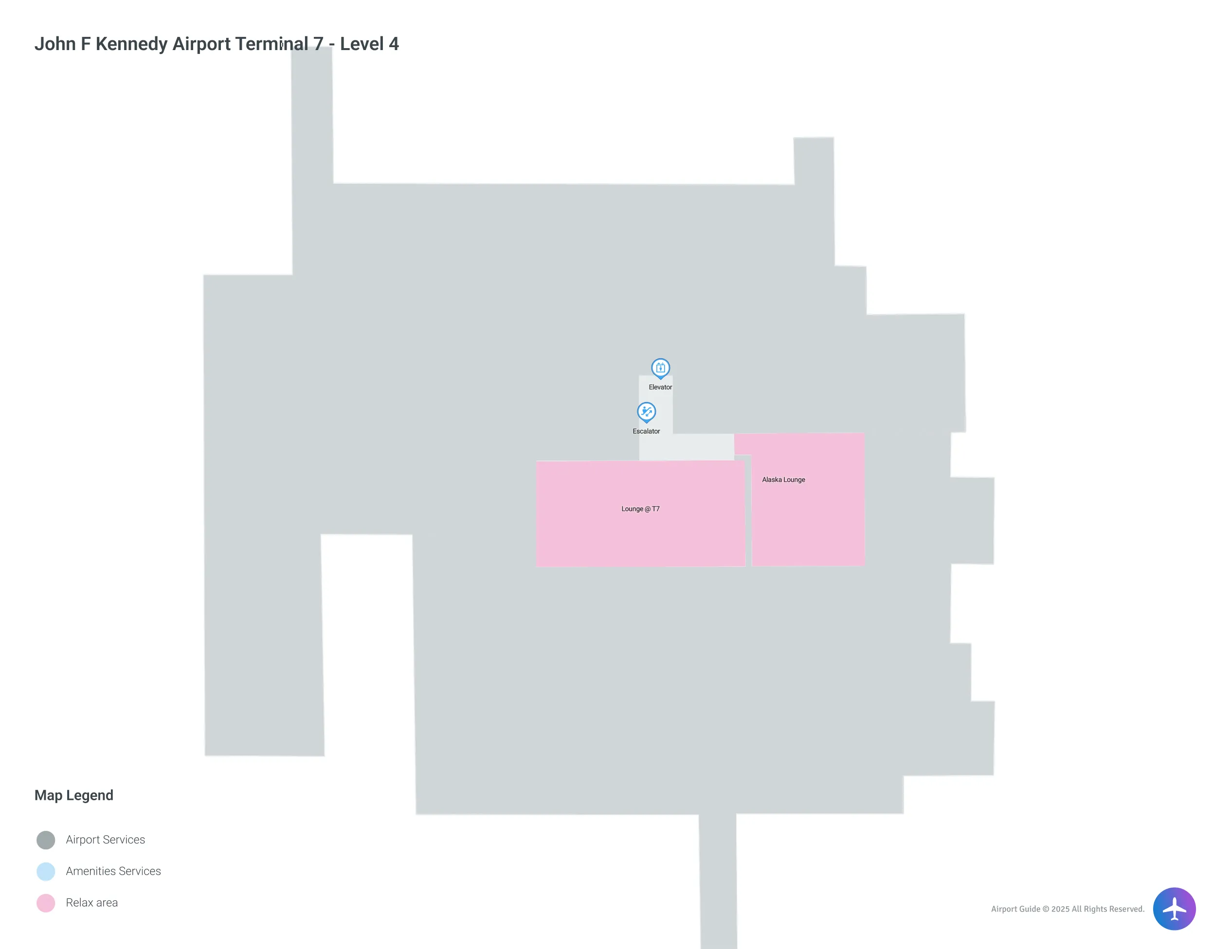 JFK Terminal 7 Level 4 map