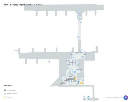 JFK Airport Terminal 8 Map