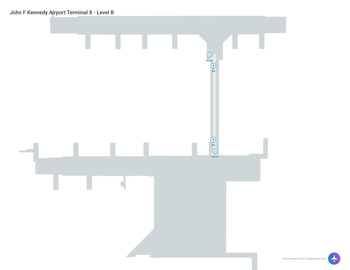 JFK Terminal 8 Level B map