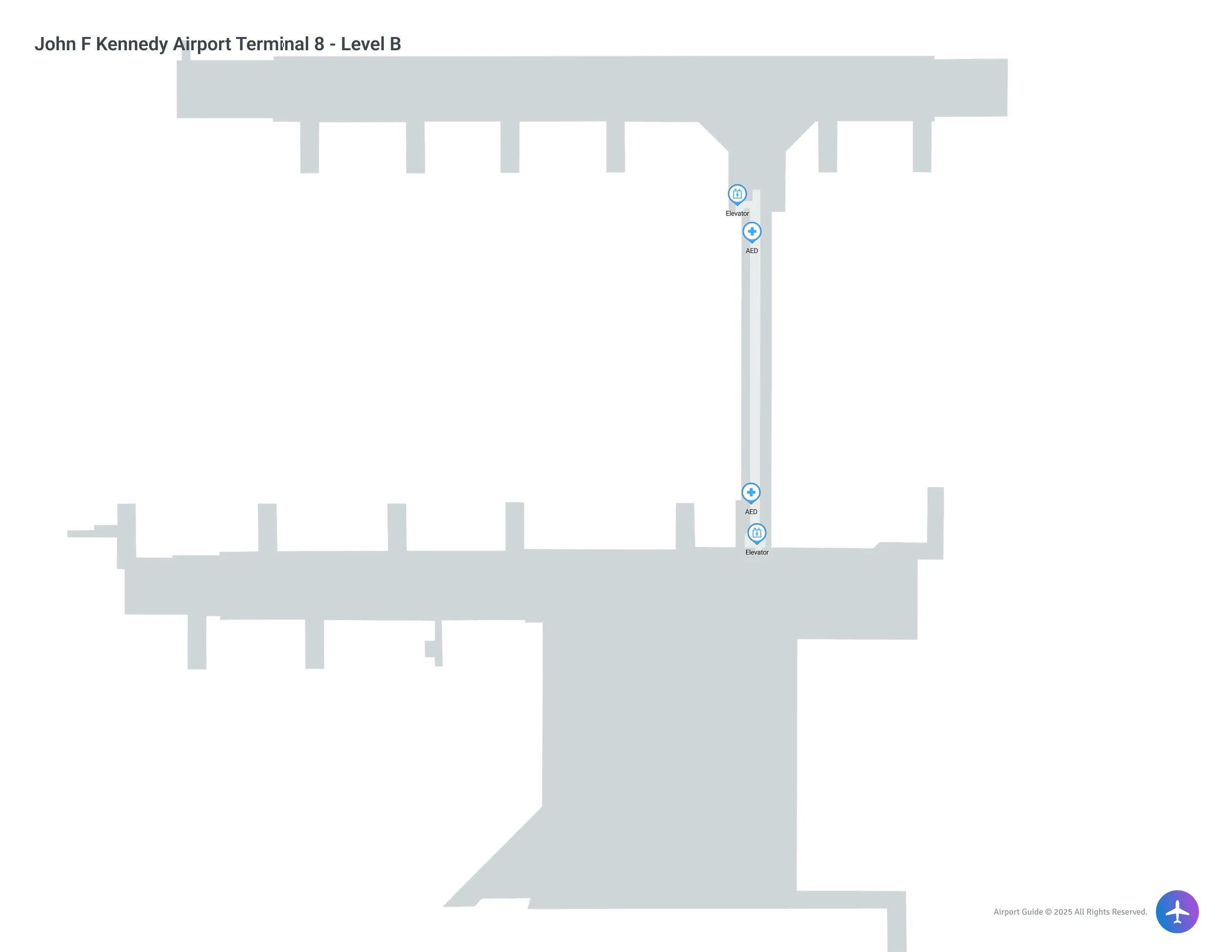 JFK Terminal 8 Level B map