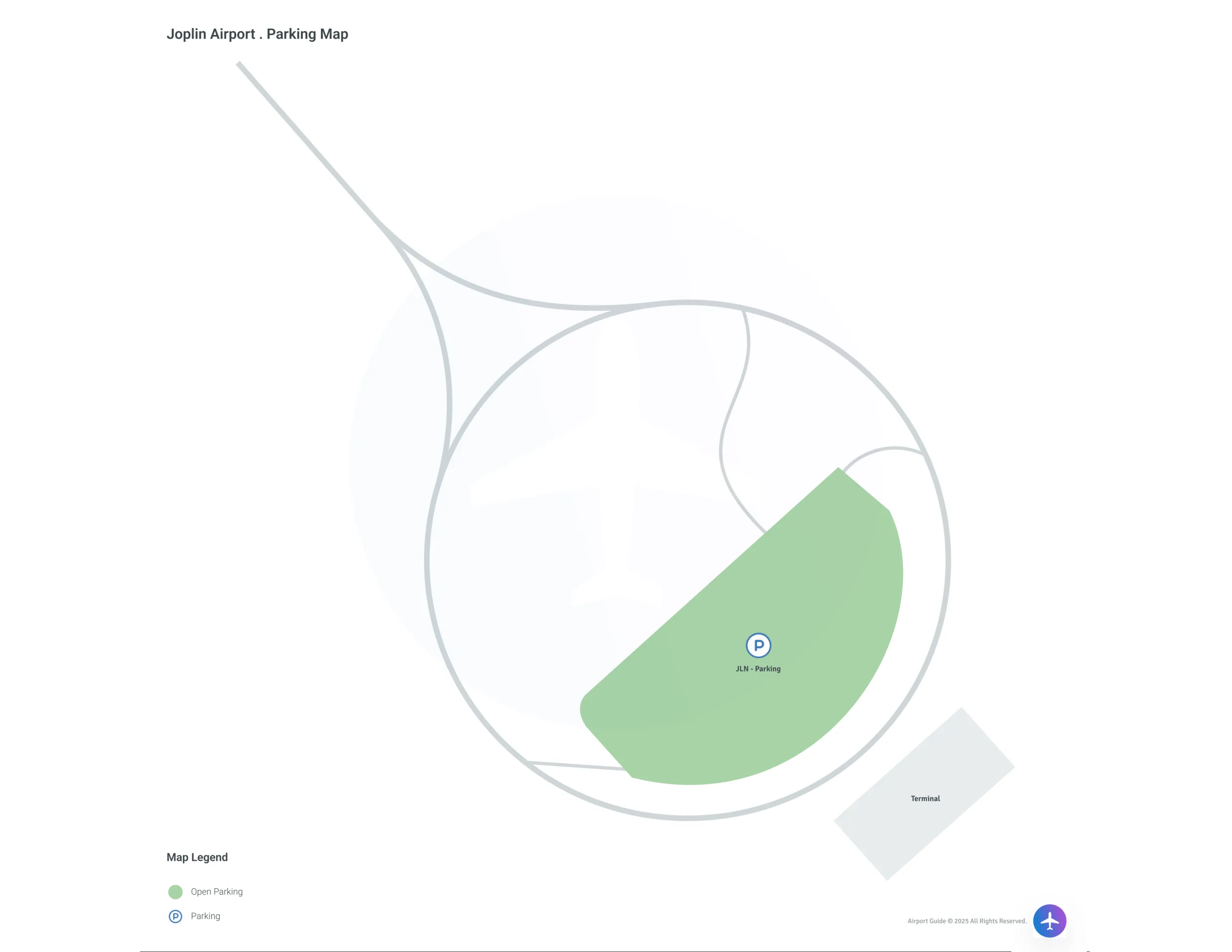 Joplin Regional Airport (JLN) Parking Map