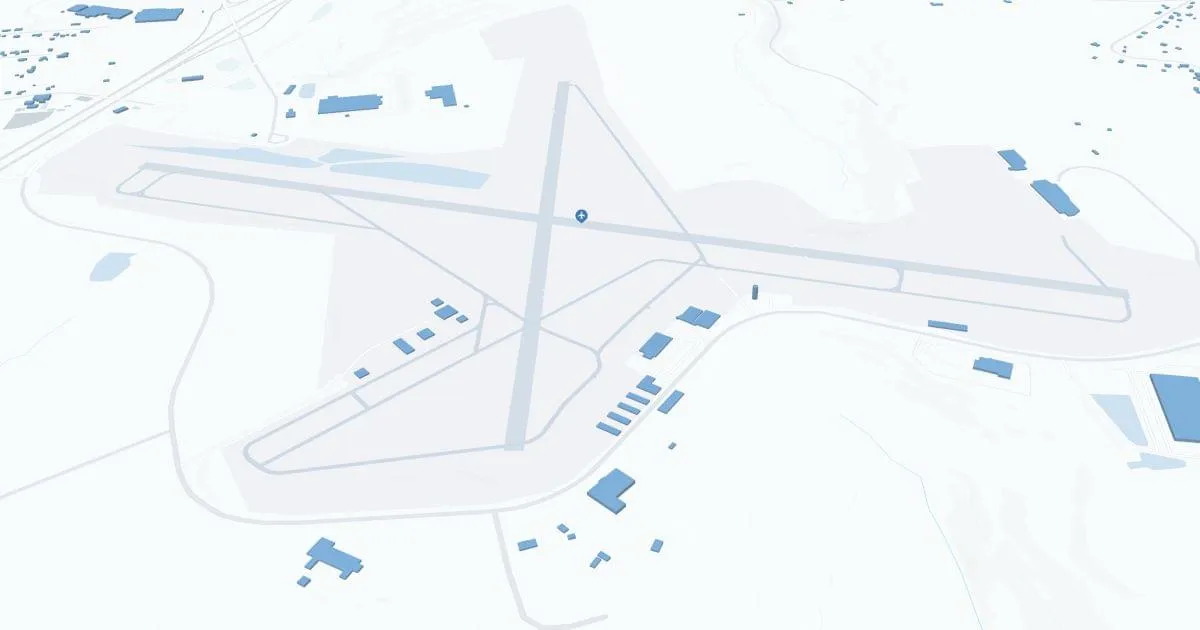 John Murtha Johnstown-Cambria County Airport (JST) Map