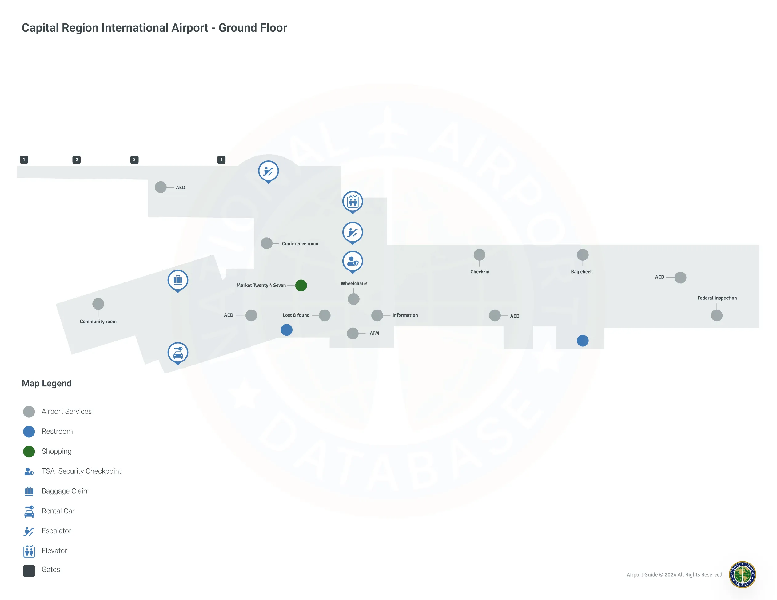 LAN Terminal Level 1 map