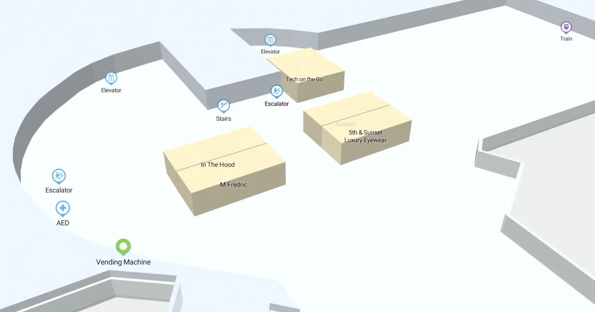 Harry Reid International Airport Terminal 1 D Map