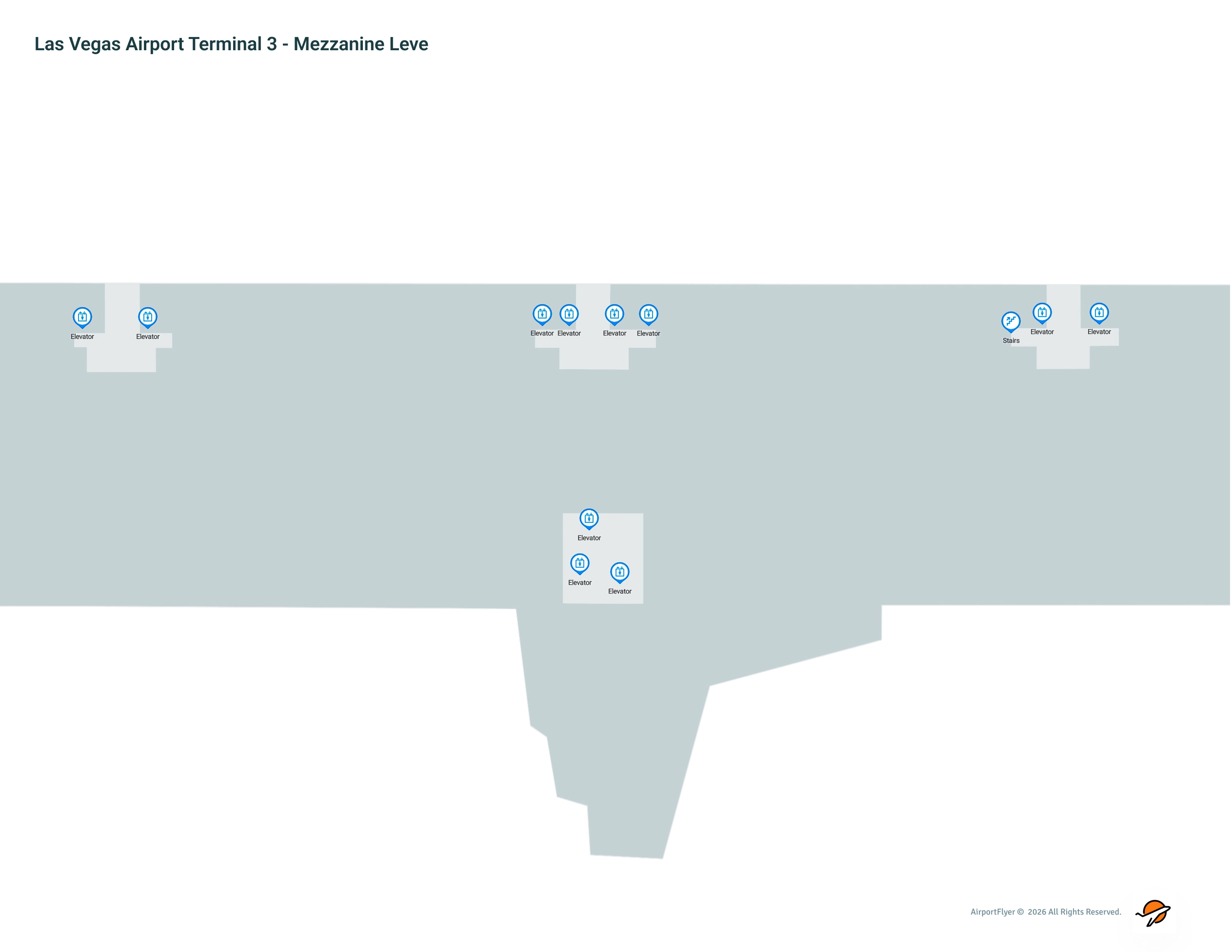 Harry Reid International Airport (LAS) | Terminal 3 | Mezzanine Level