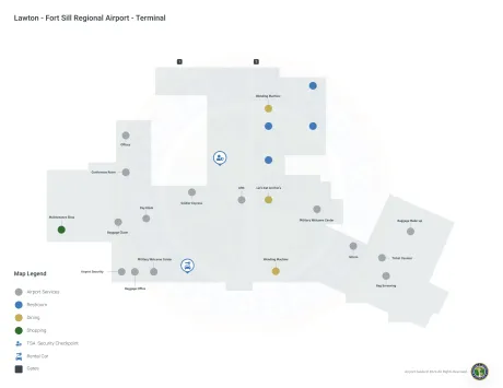 LAW Airport Terminal Map