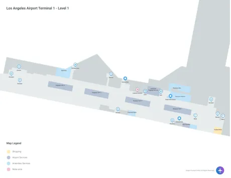LAX Airport Terminal 1 Map