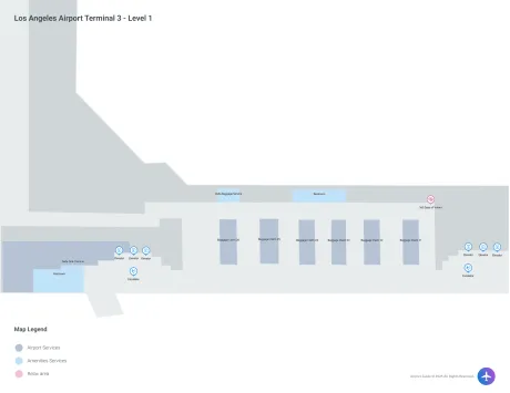 LAX Airport Terminal 3 Map