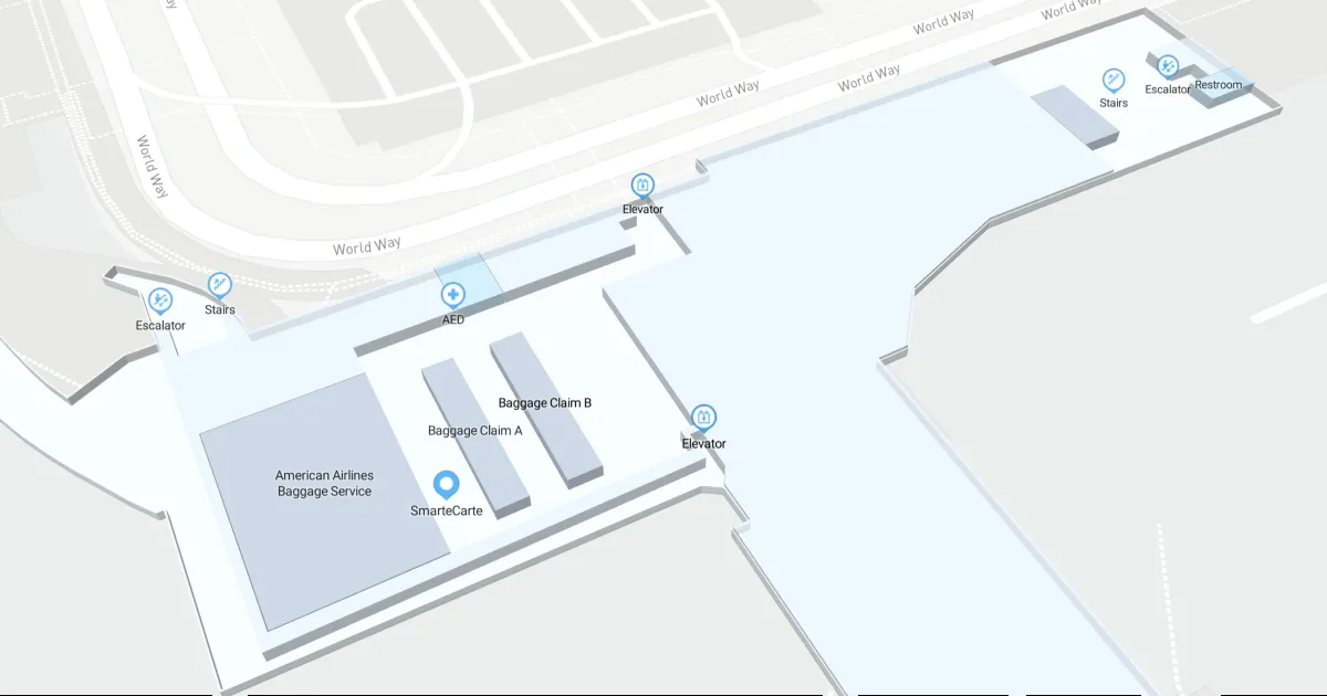 Los Angeles International Airport Terminal 4 Map