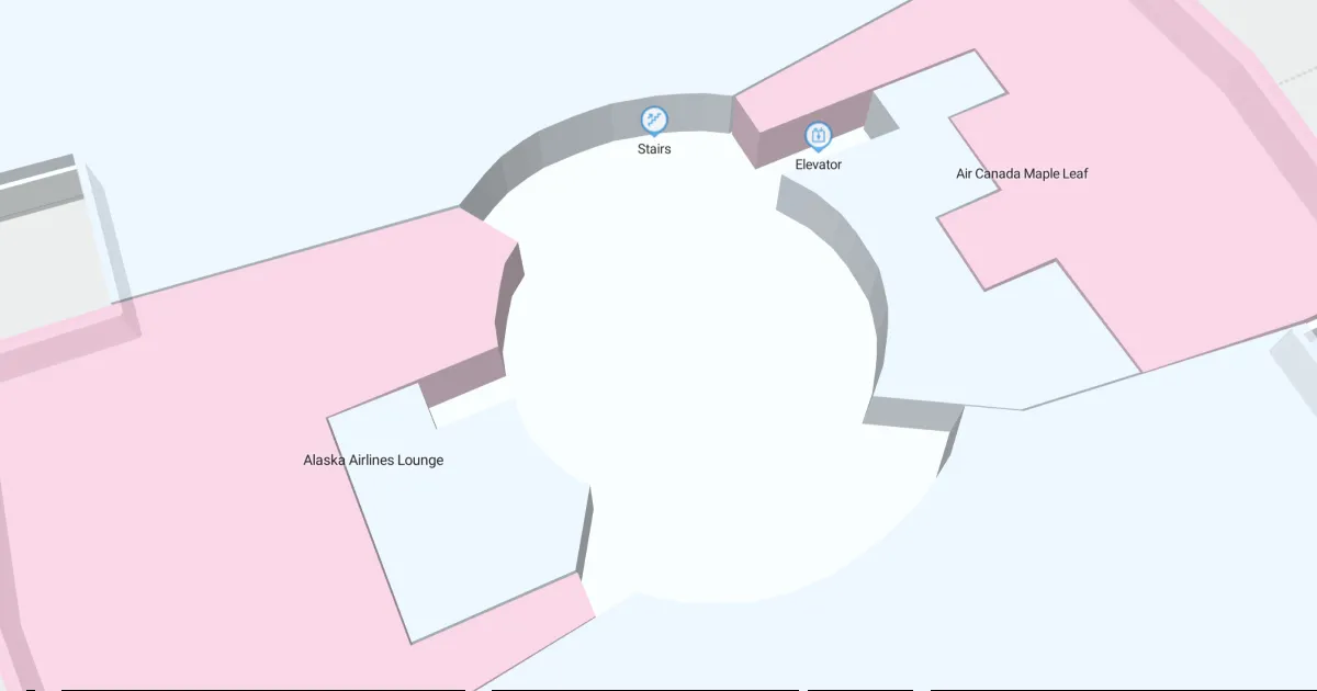 LAX Terminal 6 Level 4 Interactive map