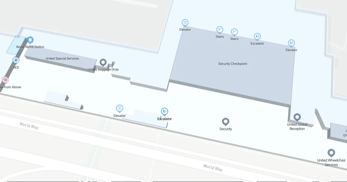 LAX Terminal 7 Level 2 Interactive map