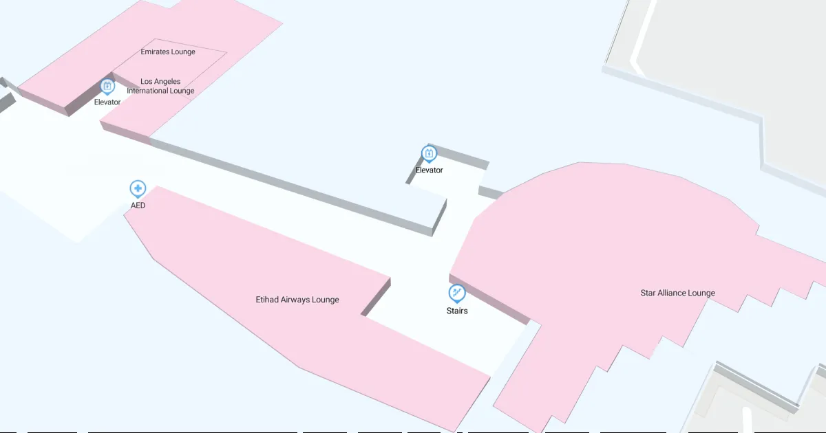 Los Angeles International Airport Terminal B Map