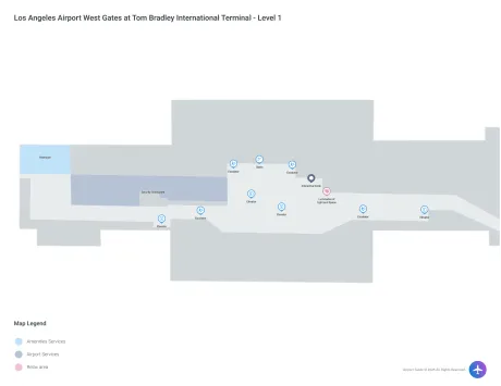 LAX Airport International Map