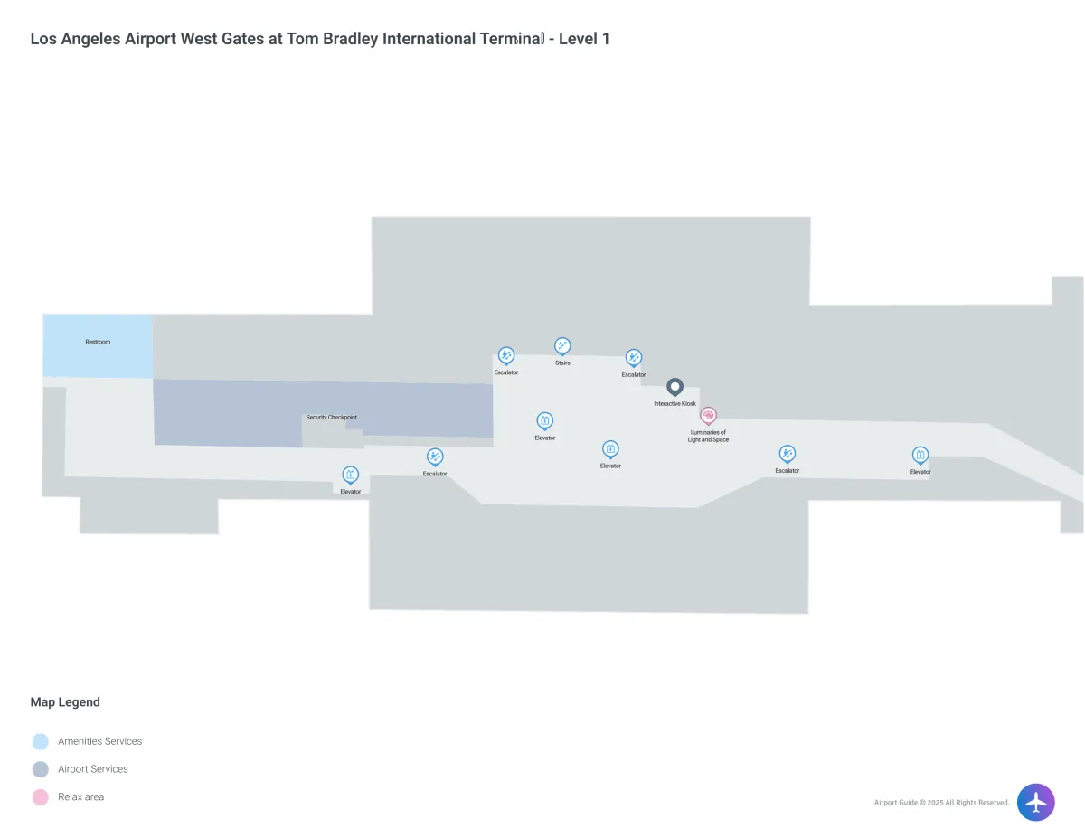 LAX International / Level 1 Map