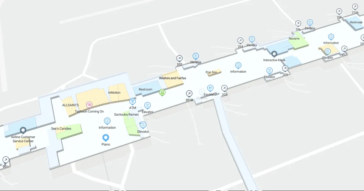 Los Angeles International Airport International Map