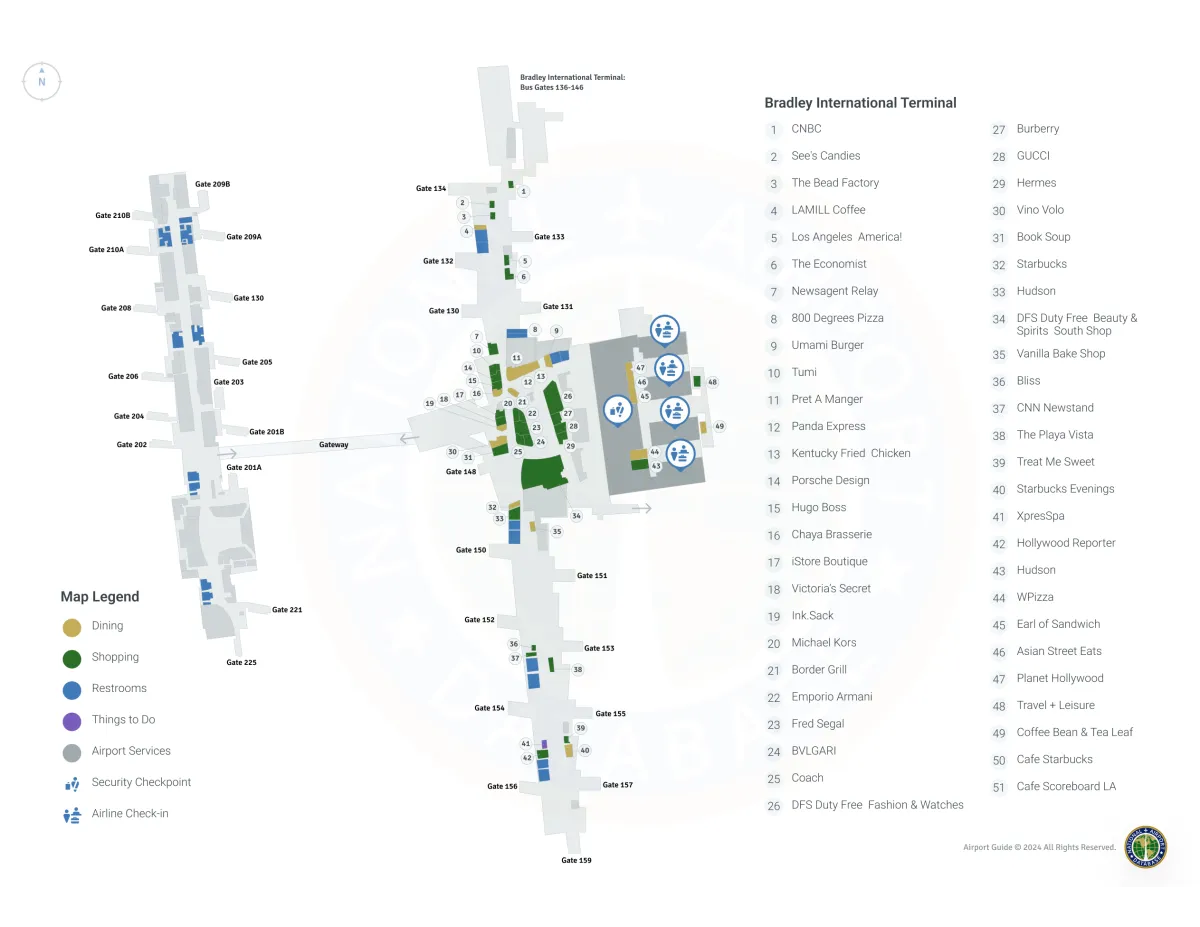 LAX International / Level 4 Map