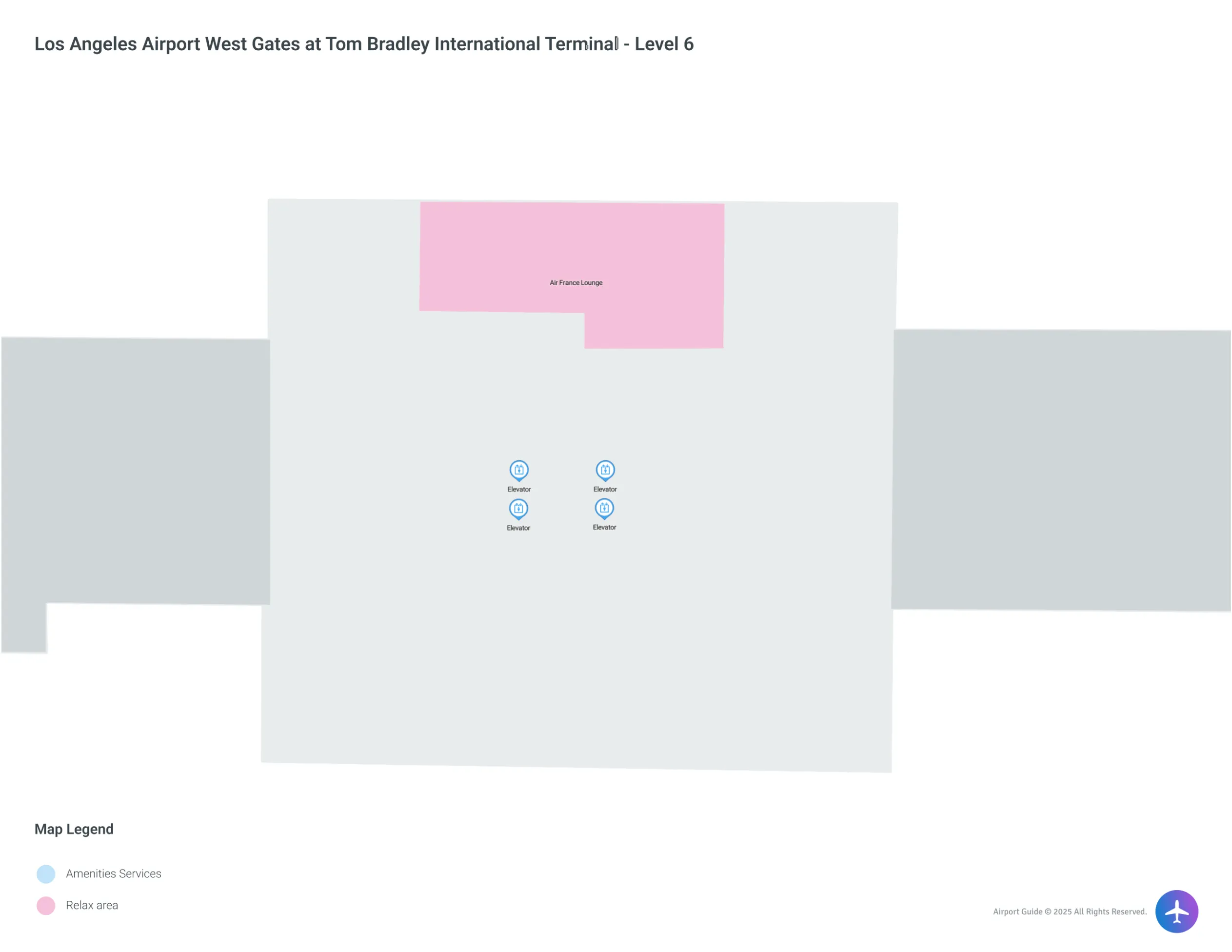 LAX International Level 6 map