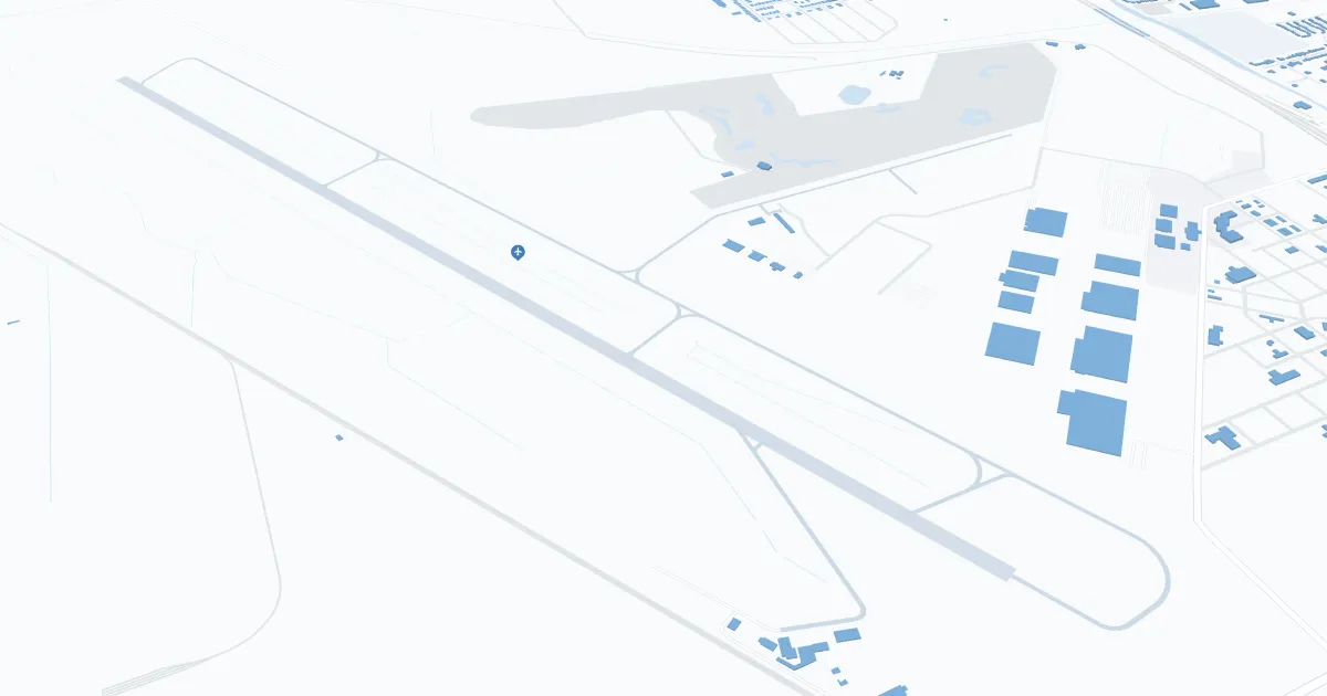 Lake Charles Regional Airport (LCH) Map
