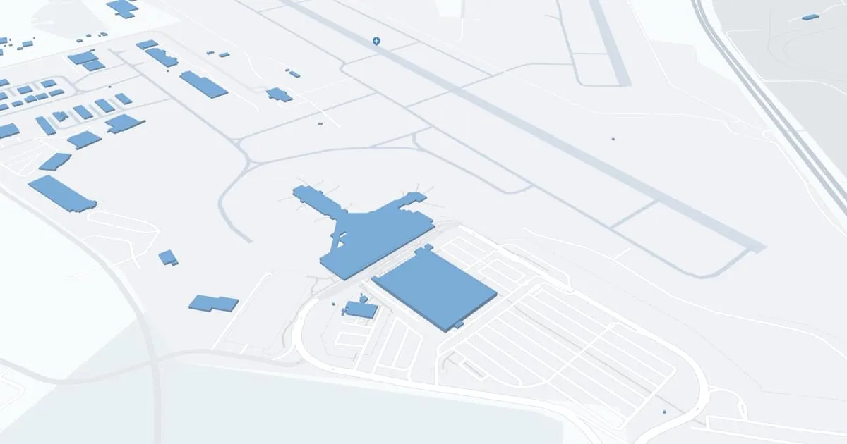 Blue Grass Airport (LEX) Terminal-1 Map