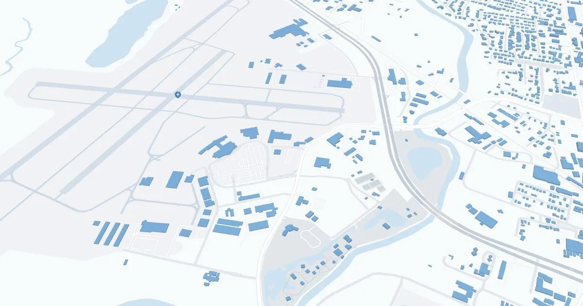 Lafayette Regional Airport (LFT) Map