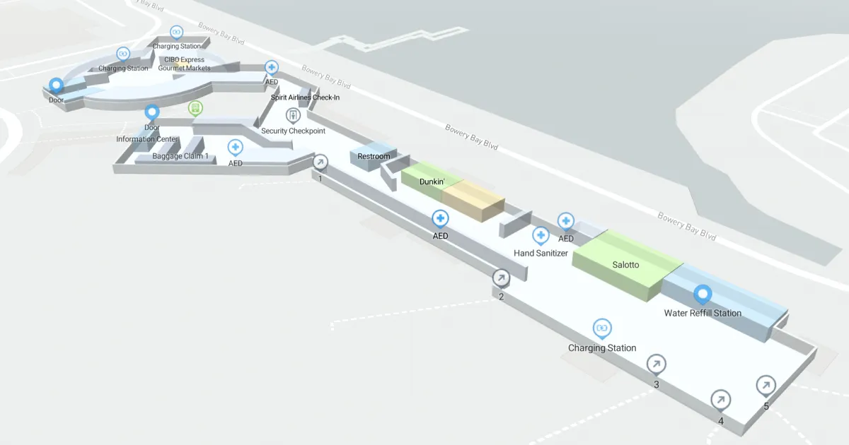 LGA Terminal A Level 1 Interactive map