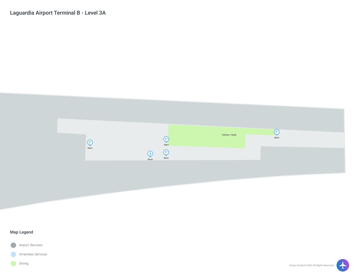 LGA Terminal B Level 3A map