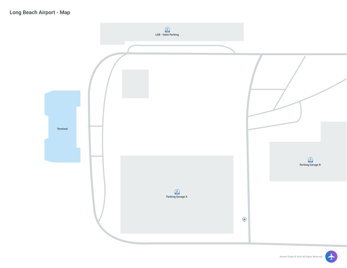 Long Beach Airport-Daugherty Field (LGB) Map