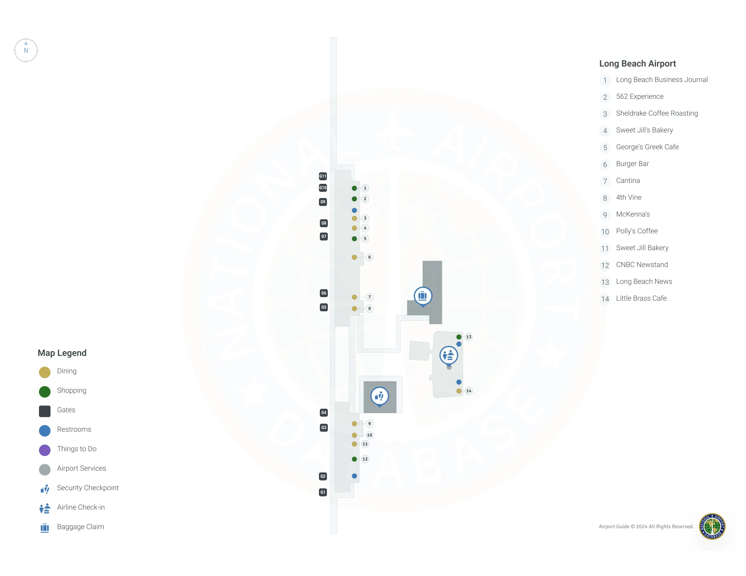 LGB Terminal Level 1 map
