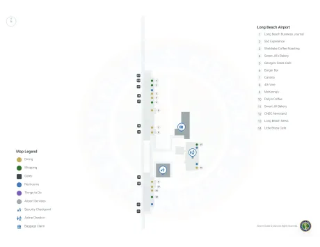 LGB Airport Terminal Map