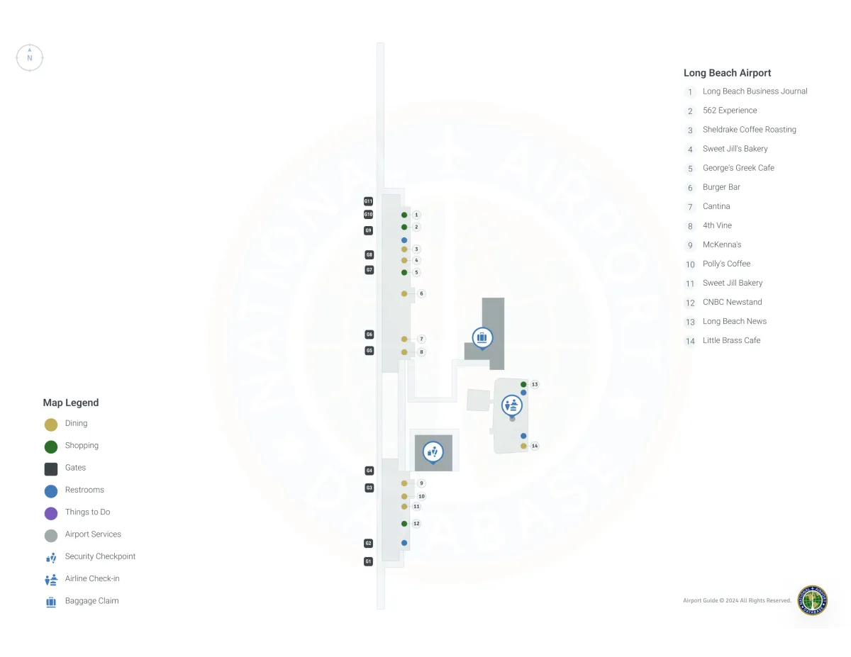 LGB Terminal / Level 1 Map