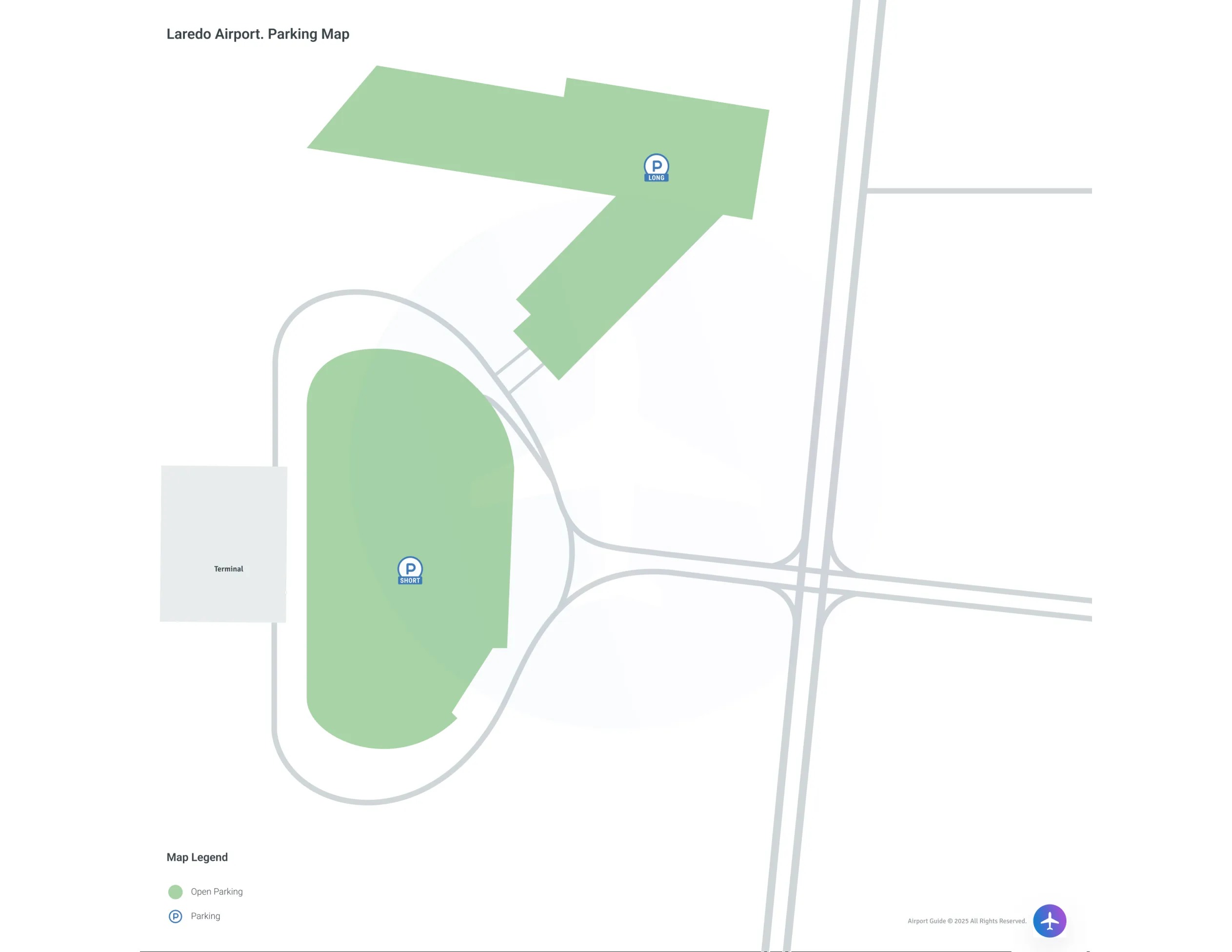 Laredo International Airport (LRD) Parking Map