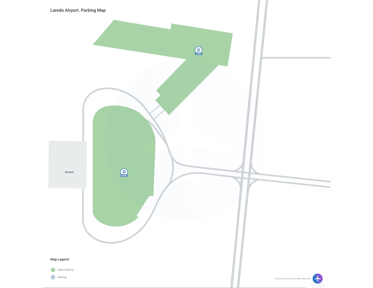 Laredo International Airport (LRD) Parking Map
