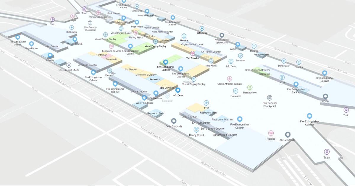 Orlando International Airport Terminal A Map