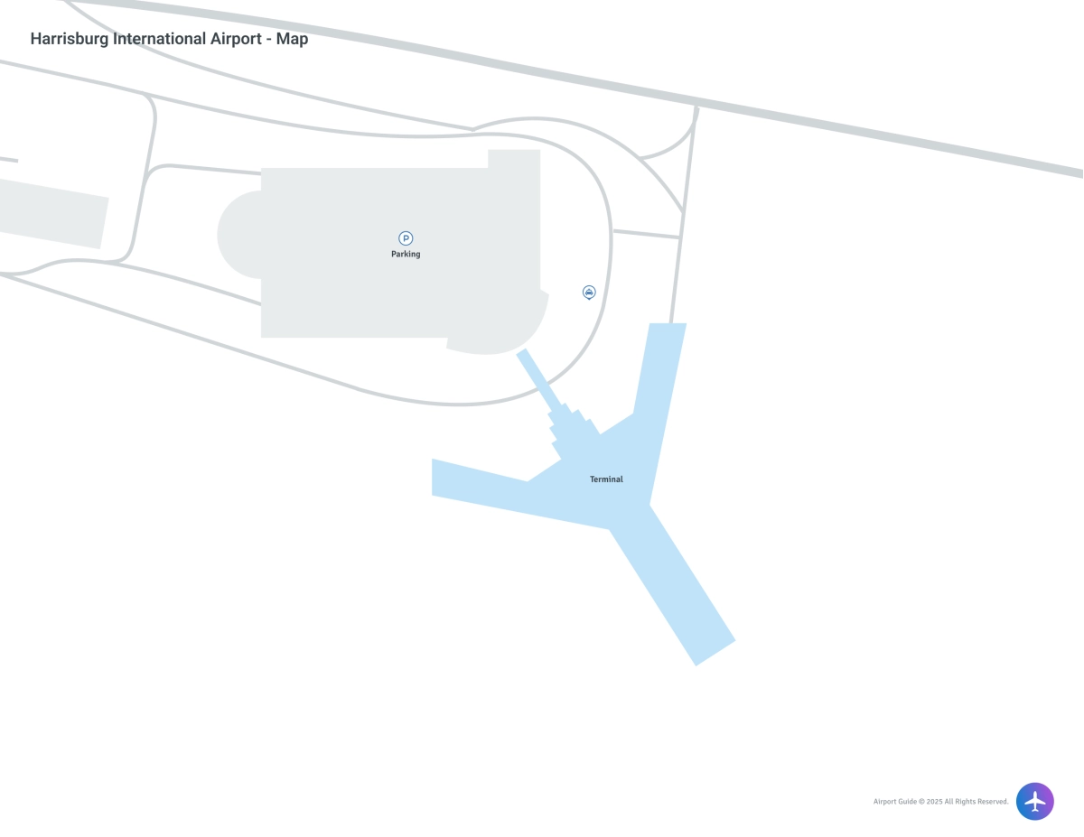 Harrisburg International Airport (MDT) Map