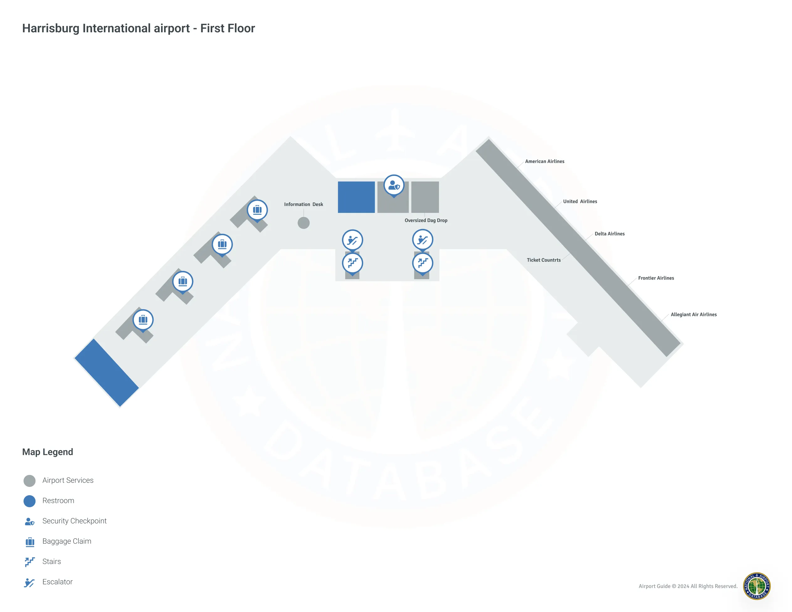 MDT Terminal Level 1 map
