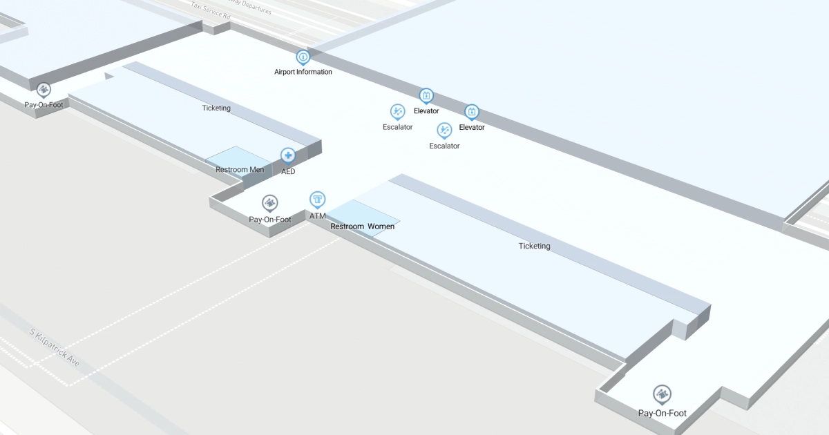 MDW Terminal Level 3 Interactive map