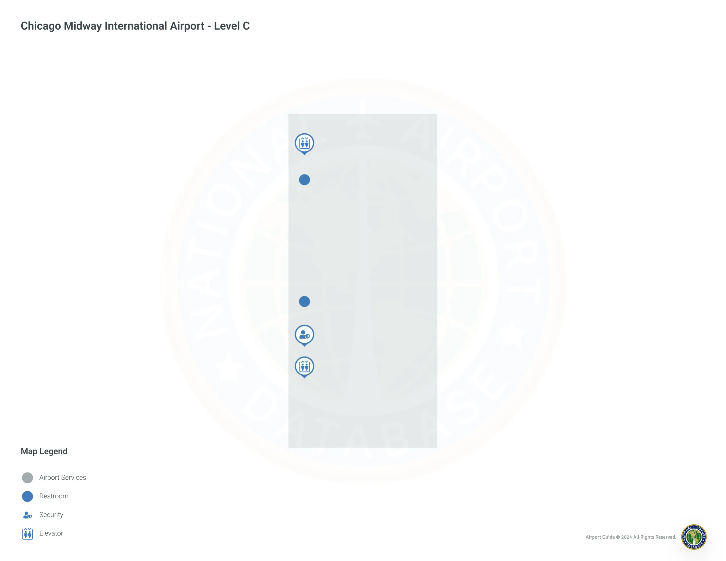 MDW Terminal Level 3 map