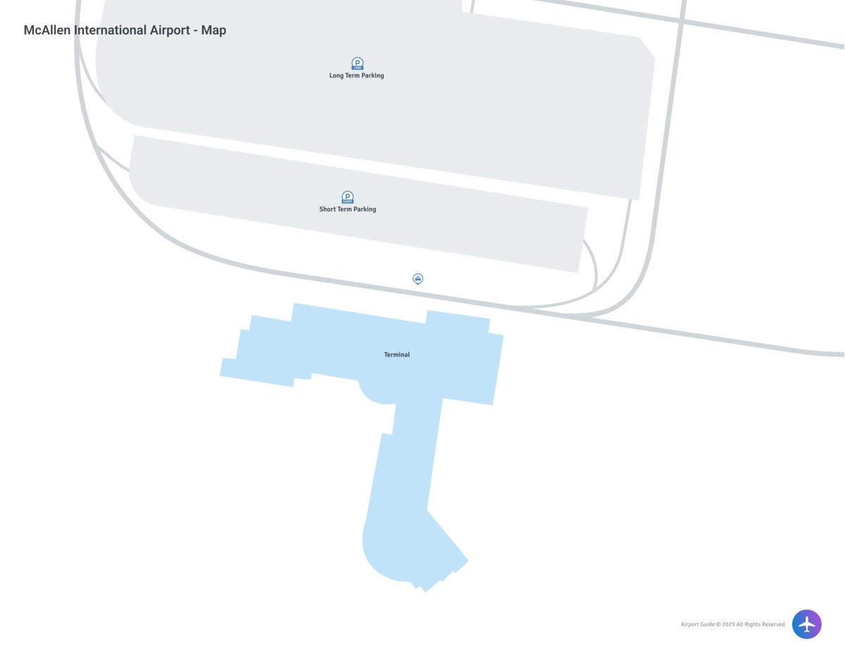 McAllen Miller International Airport (MFE) Map