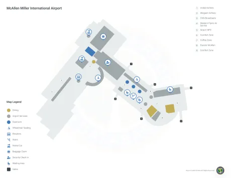 MFE Airport Terminal Map